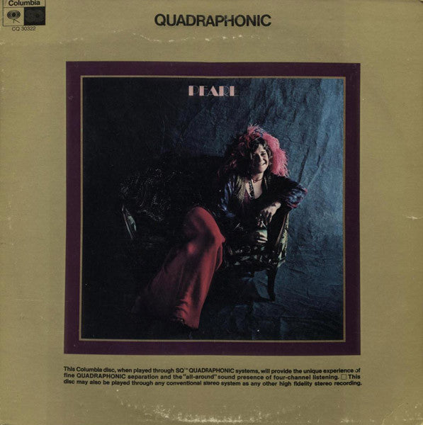 Janis Joplin : Pearl (LP, Album, Quad, Pit)