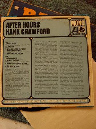 Hank Crawford : After Hours (LP, Mono, Promo)