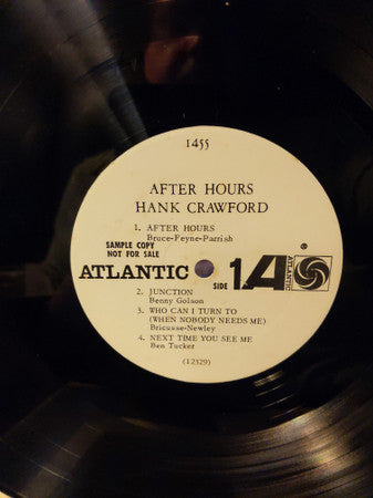 Hank Crawford : After Hours (LP, Mono, Promo)