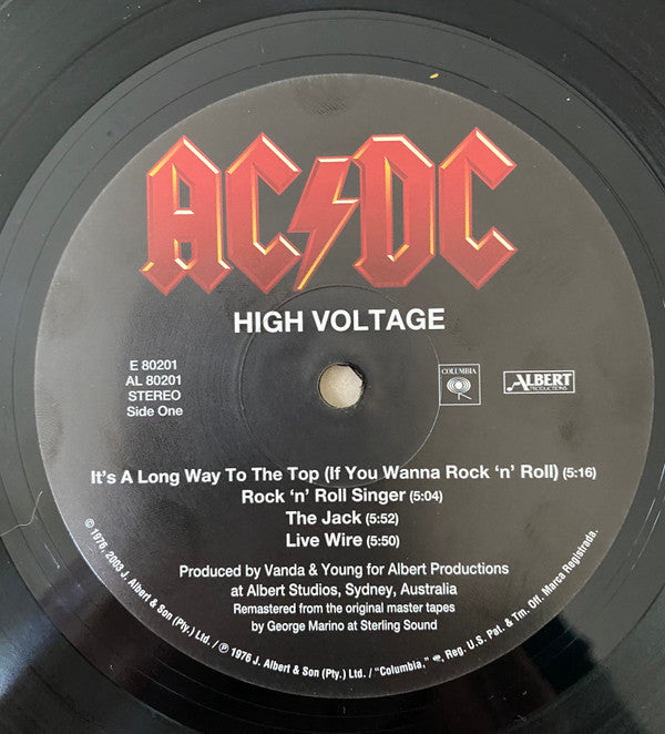 AC/DC : High Voltage (LP, Album, RE, RM, 180)