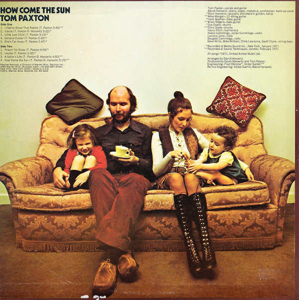 Tom Paxton : How Come The Sun (LP, Album, Pit)