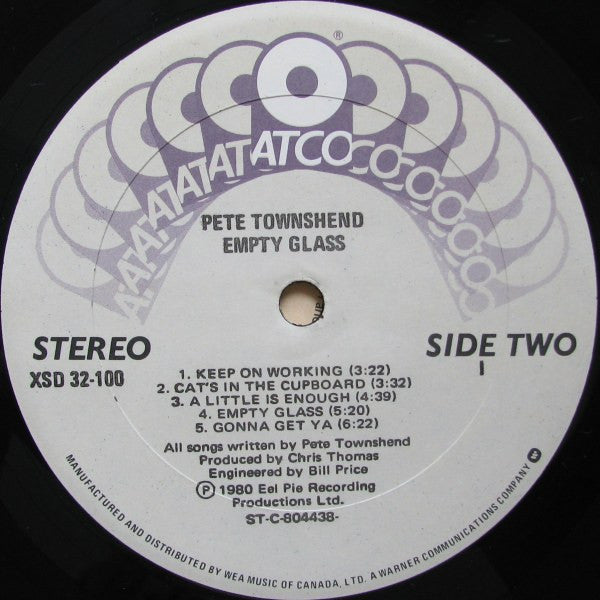 Pete Townshend : Empty Glass (LP, Album)