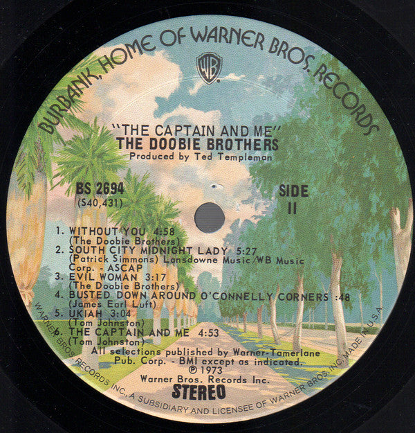 The Doobie Brothers : The Captain And Me (LP, Album, RE, Gat)