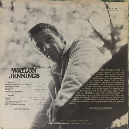 Waylon Jennings : Waylon Jennings (LP, Album, RE, Pin)