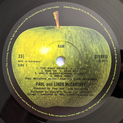 Paul And Linda McCartney* : Ram (LP, Album, Ltd, RE, RM, 180)