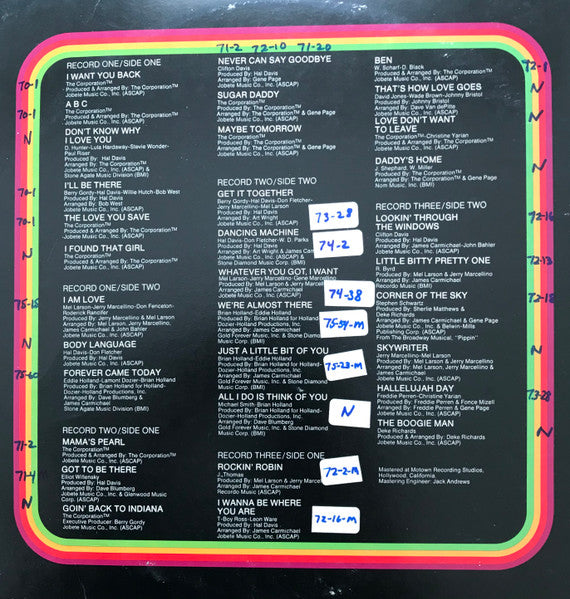 Jackson 5ive* : Anthology (3xLP, Comp)