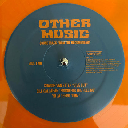 Various : Other Music: Soundtrack From The Documentary (LP, Comp, Ltd, Ora + DVD-V)