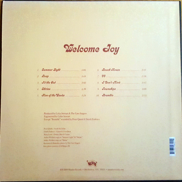 The Cave Singers : Welcome Joy (LP, Album)