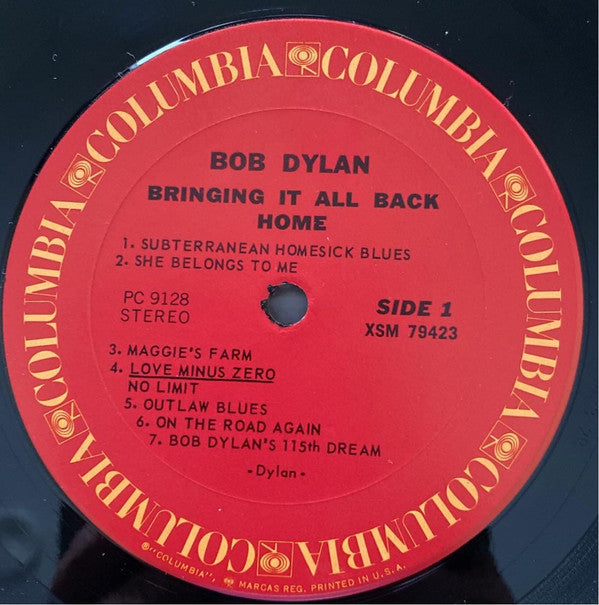 Bob Dylan : Bringing It All Back Home (LP, Album, RE)