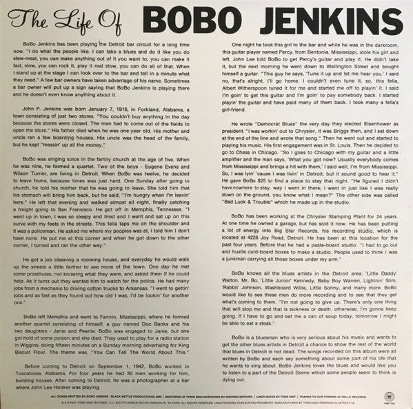 Bobo Jenkins : My All New Life Story (LP, RSD, Comp, Ltd, Pur)
