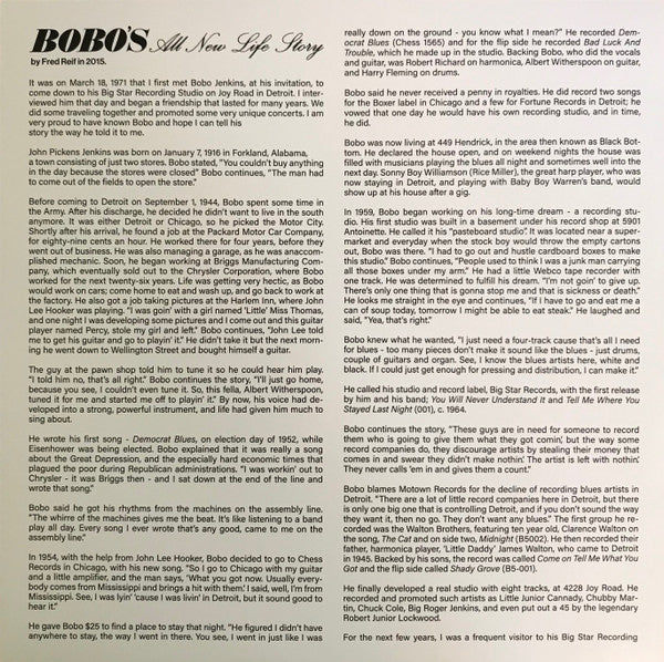 Bobo Jenkins : My All New Life Story (LP, RSD, Comp, Ltd, Pur)