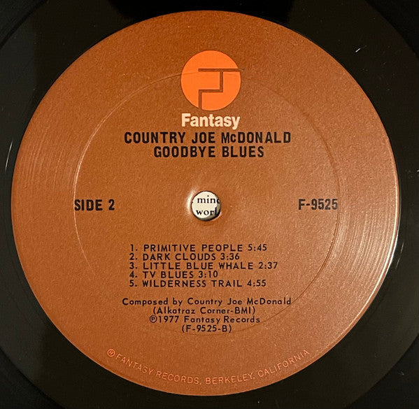 Country Joe McDonald : Goodbye Blues (LP, Album, San)