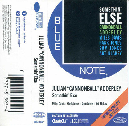 Julian "Cannonball" Adderley* : Somethin' Else (Cass, Album, RE, RM)