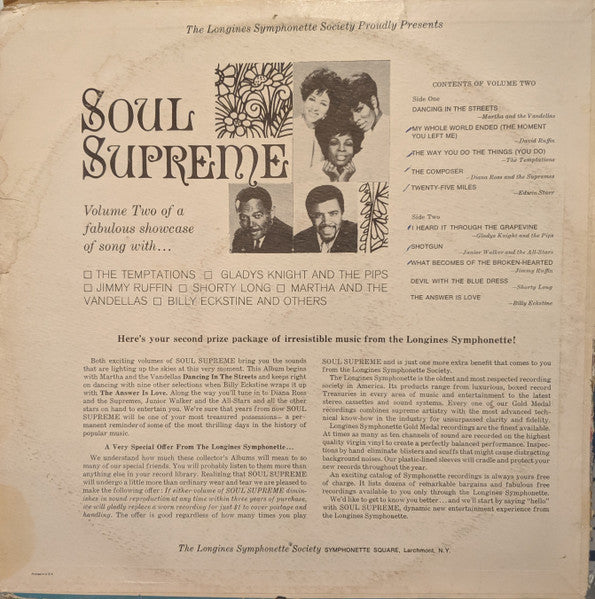 Various : Soul Supreme Vol. 2 (LP, Comp)
