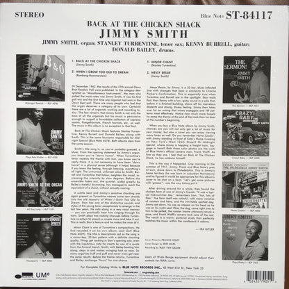The Incredible Jimmy Smith* : Back At The Chicken Shack (LP, Album, RE, 180)