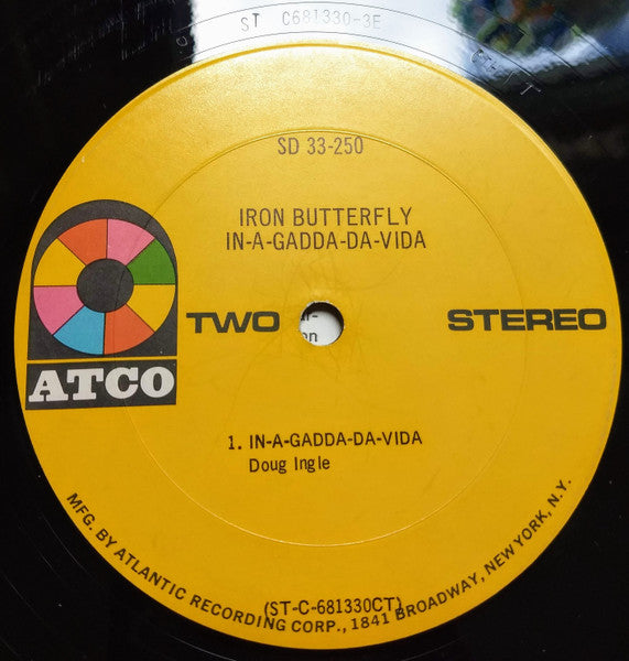 Iron Butterfly : In-A-Gadda-Da-Vida (LP, Album, RP, CTH)