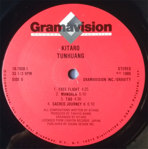 Kitaro : Tunhuang (LP, Album, Aud)