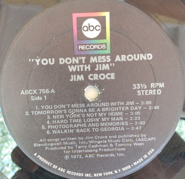 Jim Croce : You Don't Mess Around With Jim (LP, Album)