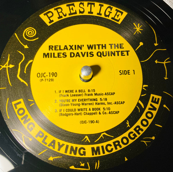 The Miles Davis Quintet : Relaxin' With The Miles Davis Quintet (LP, Album, Mono, RE)