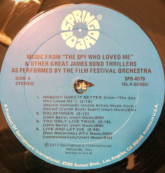 The Film Festival Orchestra : Music From The Spy Who Loved Me & Other Great James Bond Thrillers (LP)