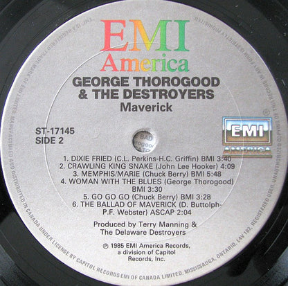 George Thorogood & The Destroyers : Maverick (LP, Album)