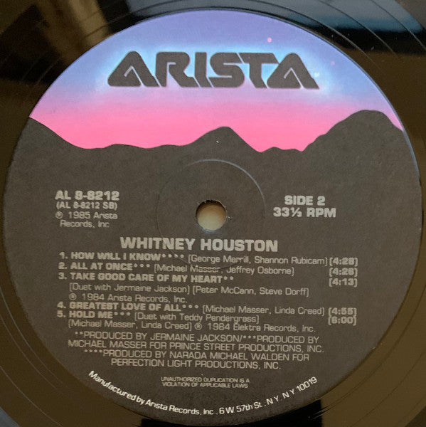 Whitney Houston : Whitney Houston (LP, Album)
