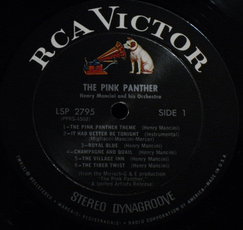 Henry Mancini : The Pink Panther (Music From The Film Score) (LP, Album, RP, Ind)