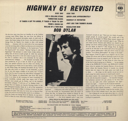 Bob Dylan : Highway 61 Revisited (LP, Album, RE)