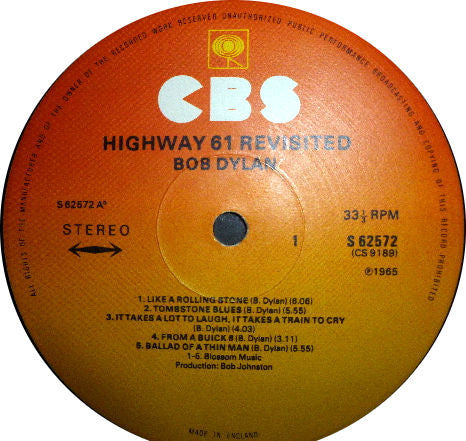 Bob Dylan : Highway 61 Revisited (LP, Album, RE)
