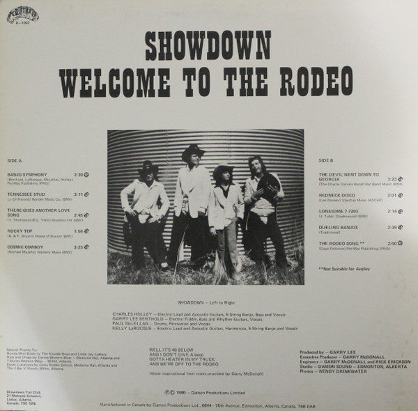 Showdown (4) : Welcome To The Rodeo (LP, Album)
