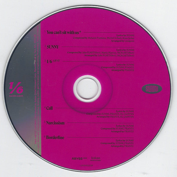 Sunmi : 1/6 (CD, MiniAlbum)