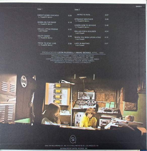 Leon Russell & Marc Benno : Asylum Choir II (LP, Album, Los)