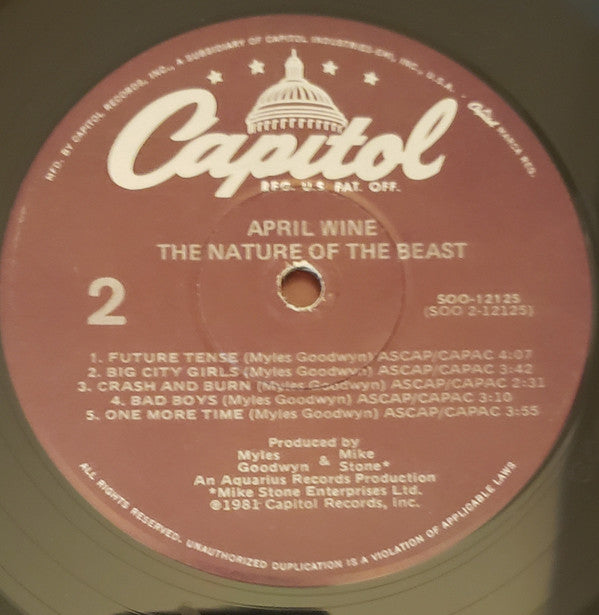 April Wine : The Nature Of The Beast (LP, Album, Win)