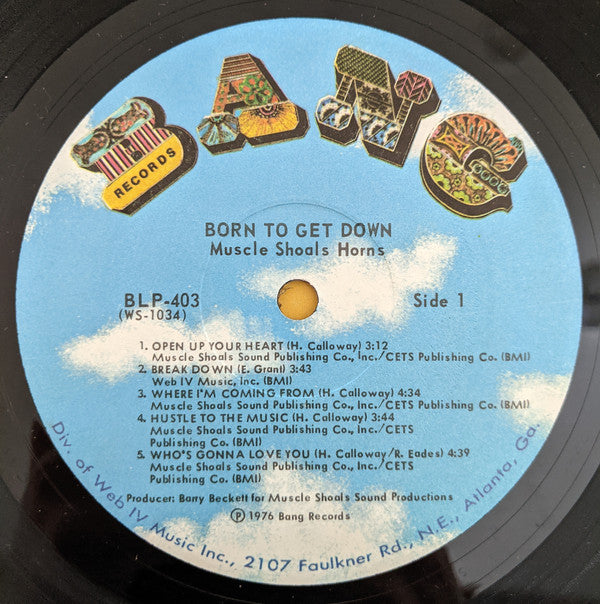 Muscle Shoals Horns : Born To Get Down (LP, Album)