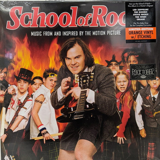 Various : School Of Rock (Music From And Inspired By The Motion Picture) (LP + LP, S/Sided, Etch + Comp, Ltd, RE, Ora)
