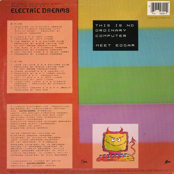 Various : Electric Dreams (Original Soundtrack From The Film) (LP, Album, Car)