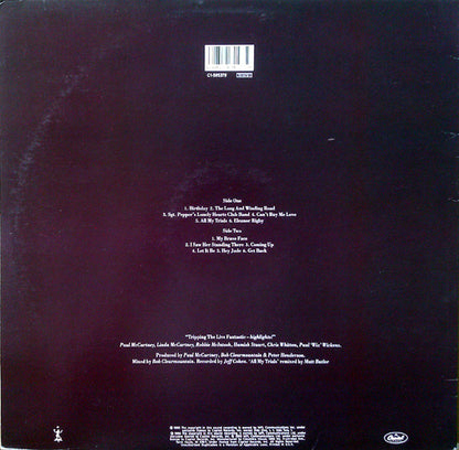 Paul McCartney : Tripping The Live Fantastic - Highlights! (LP, Album, Club)