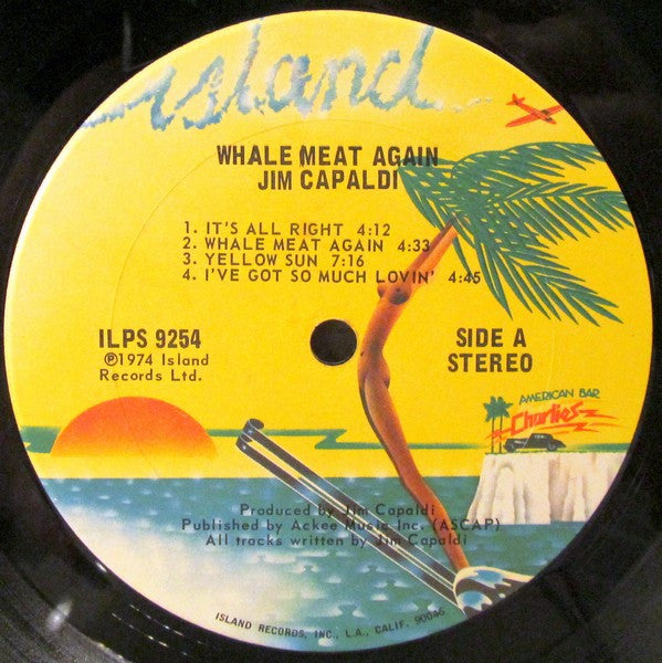 Jim Capaldi : Whale Meat Again (LP, Album, Ter)