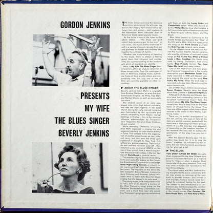 Beverly Jenkins : Gordon Jenkins Presents My Wife The Blues Singer (LP, Album, Mono, Promo)