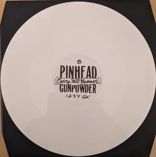 Pinhead Gunpowder : Carry The Banner (12", MiniAlbum, RE, Whi)