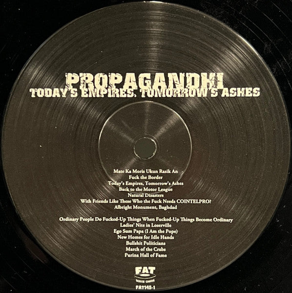 Propagandhi : Today's Empires, Tomorrow's Ashes (LP, Album, RE, RM)