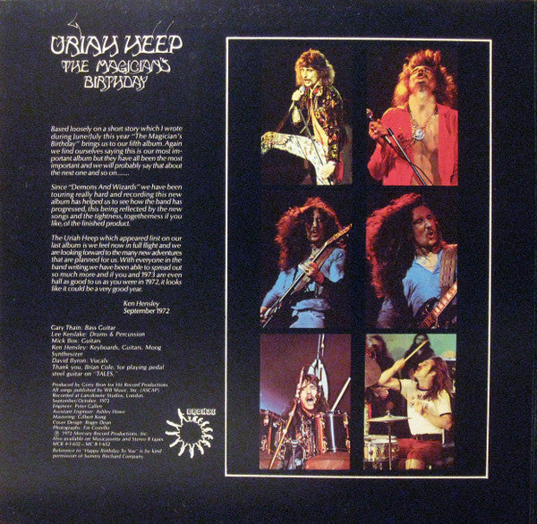 Uriah Heep : The Magician's Birthday (LP, Album, RE, Gat)