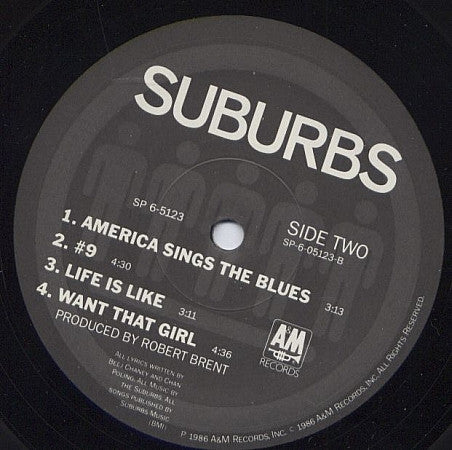 Suburbs* : Suburbs (LP, Album, Ind)