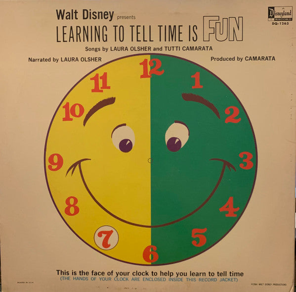 Laura Olsher And Tutti Camarata : Learning To Tell Time Is Fun (LP, Album)