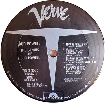 Bud Powell : The Genius Of Bud Powell (2xLP, Comp)