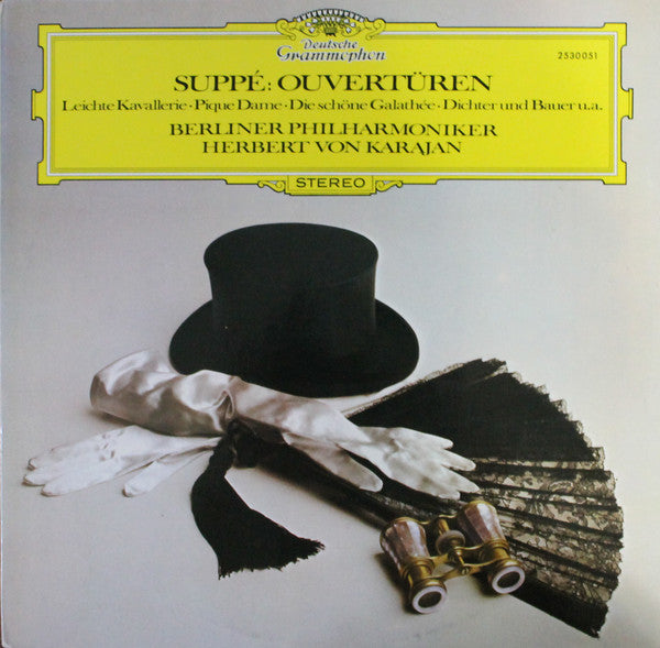 Suppé* – Berliner Philharmoniker, Herbert von Karajan : Ouvertüren - Leichte Kavallerie·Pique Dame·Die Schöne Galathée·Dichter Und Bauer U.A. (LP, Comp, RE)