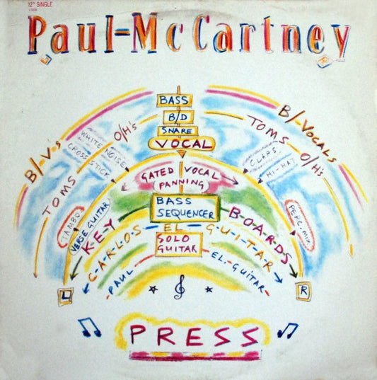 Paul McCartney : Press (12", Maxi)