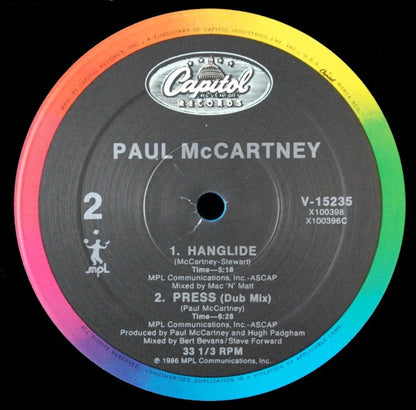 Paul McCartney : Press (12", Maxi)