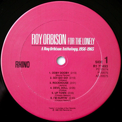 Roy Orbison : For The Lonely: A Roy Orbison Anthology, 1956-1965 (2xLP, Comp, Gat)
