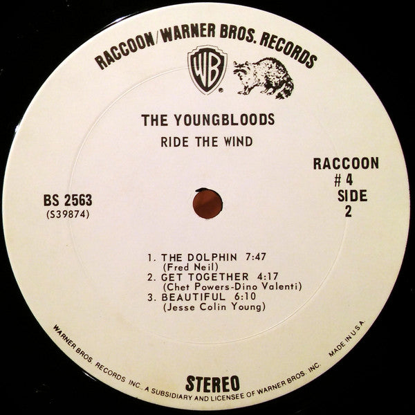 The Youngbloods : Ride The Wind (LP, Album, Pit)